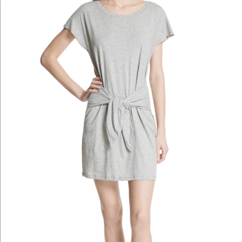 Joie Alyra Tie Waist Cotton T-Shirt Dress
